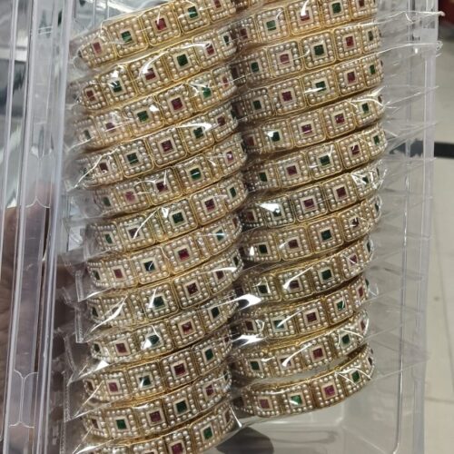 Heritage red green bangle set Size 2.4
