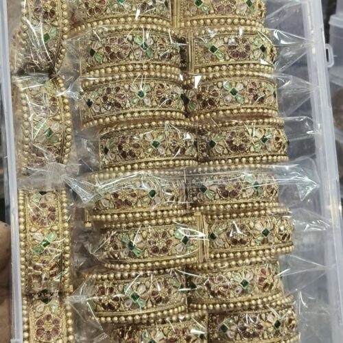 Rajwadi petch bangles set😍 Size 2.4
