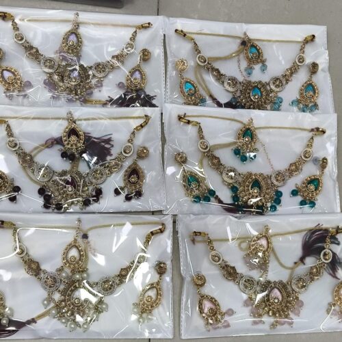 Rajwadi multi choker set