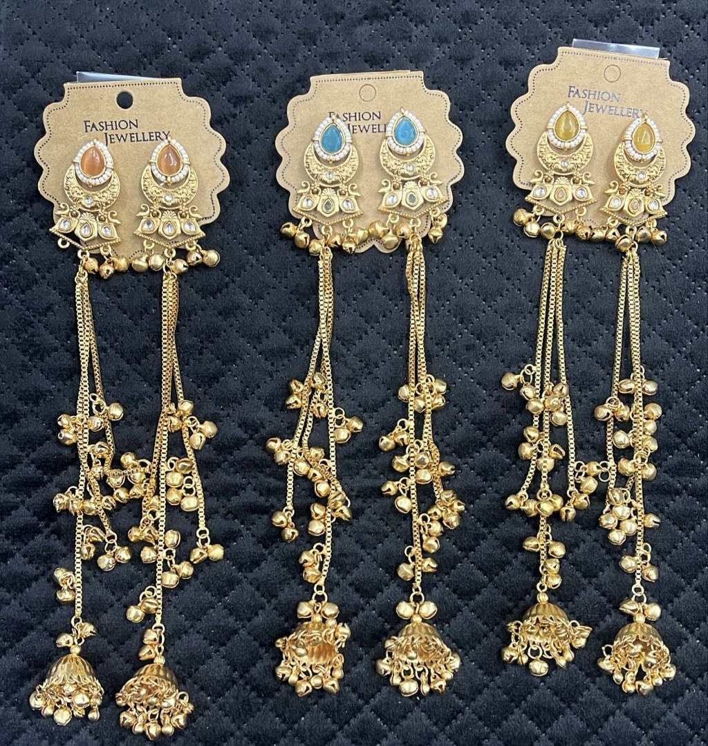 Long kashmiri heavy earings😍 - Image 2