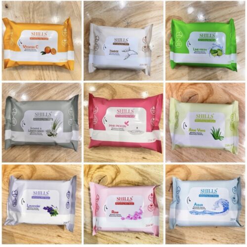 Shills face wet wipes
